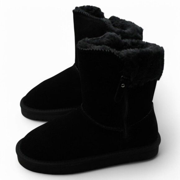 Style & Co. Womens Maevee Leather Ankle Winter & Snow Boots - Picture 7 of 9